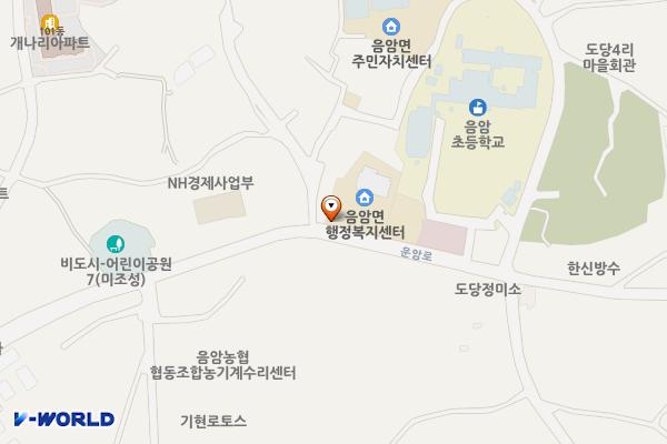 음암면행정복지센터 위치 지도 — 충청남도 서산시 음암면 도당리 1304-3