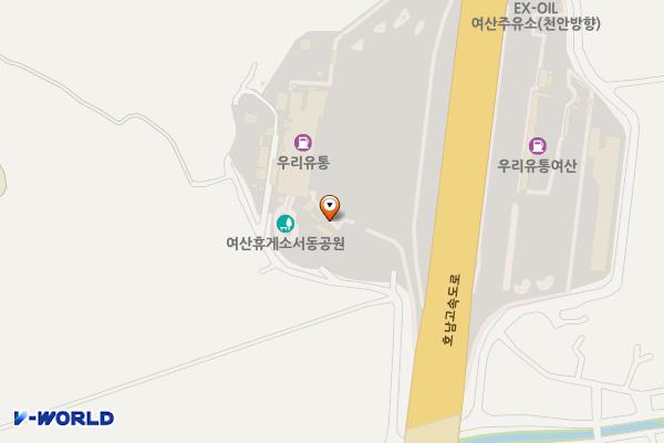 여산(순천) 휴게소 위치 지도 — 전북특별자치도 익산시 여산면 호남고속도로 191