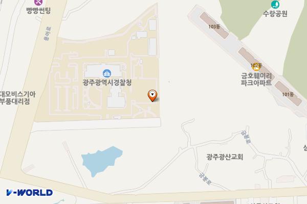 광주지방경찰청 위치 지도 — 전남광주통합특별시 광산구 용아로 112