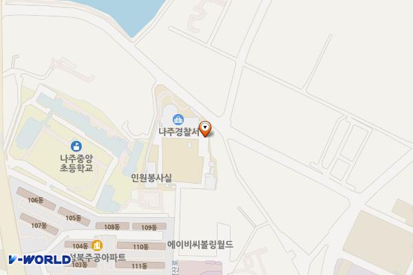 나주경찰서 위치 지도 — 전남광주통합특별시 나주시 영산로 5415-22