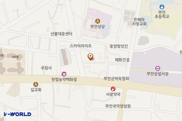 부안상설시장 공영주차장 위치 지도 — 전북특별자치도 부안군 부안읍 서외리 55-3