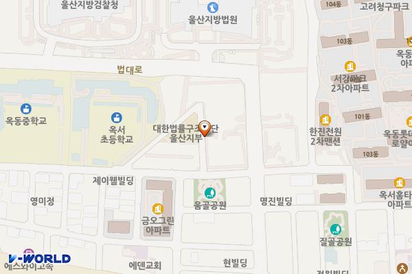 옥동구법원부지 공영주차장 위치 지도 — 울산광역시 남구 옥동 635-3