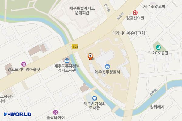 제주동부경찰서 위치 지도 — 제주특별자치도 제주시 동광로 66