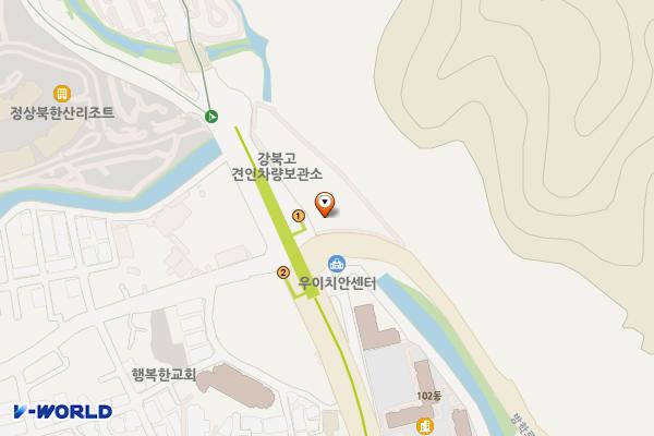 우이동교통광장 위치 지도 — 서울특별시 강북구 우이동 산101-5