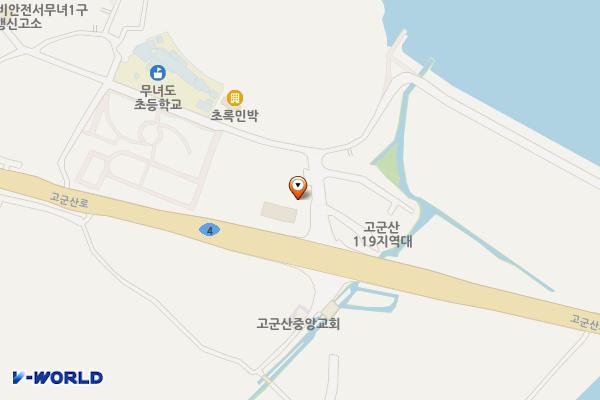 무녀도 오토캠핑장 위치 지도 — 전북특별자치도 군산시 옥도면 무녀도2길 42