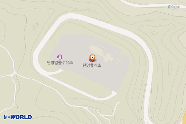단양팔경(부산) 휴게소 위치 지도 — 충청북도 단양군 적성면 기동2길 32-37