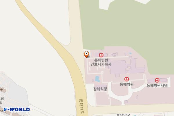 근로복지공단 동해병원 위치 지도 — 강원특별자치도 동해시 하평로 11
