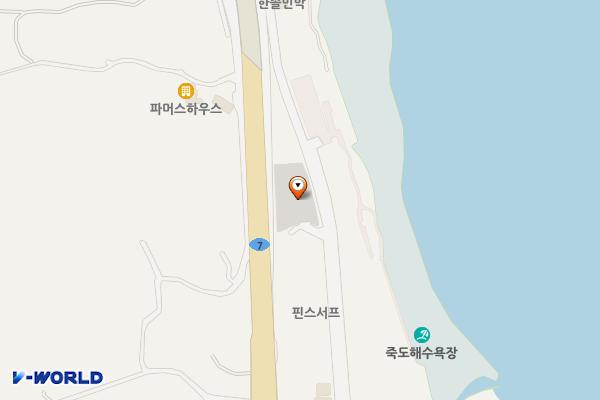 인구 주차장 위치 지도 — 강원특별자치도 양양군 현남면 시변리 산1-3