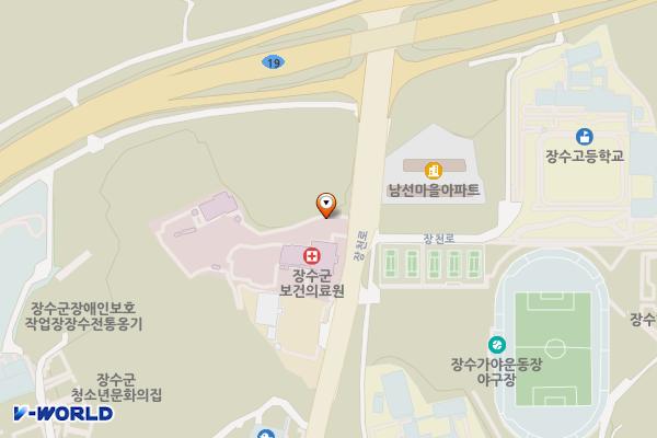장수군보건의료원 위치 지도 — 전북특별자치도 장수군 장수읍 장천로 247