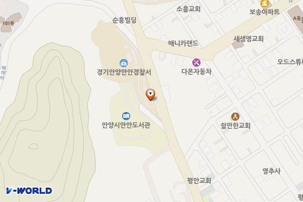 안양만안경찰서 위치 지도 — 경기도 안양시 만안구 냉천로 63