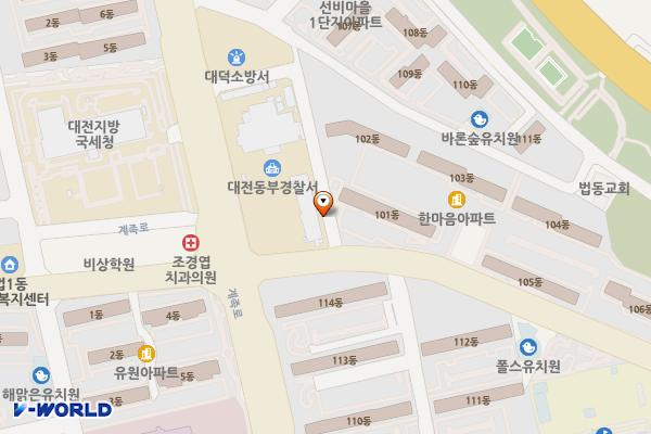 대전대덕경찰서 위치 지도 — 대전광역시 대덕구 계족로 670