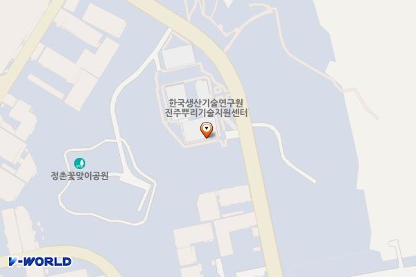 진주뿌리기술센터 위치 지도 — 경상남도 진주시 정촌면 연꽃로165번길 25