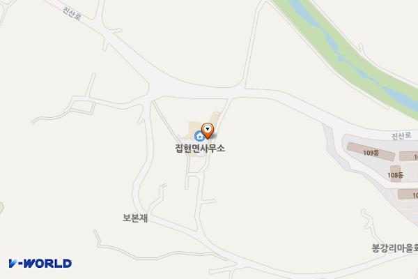 집현면사무소 위치 지도 — 경상남도 진주시 집현면 진산로 697