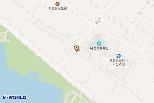 안동시치매안심센터 위치 지도 — 경상북도 안동시 보현로 12