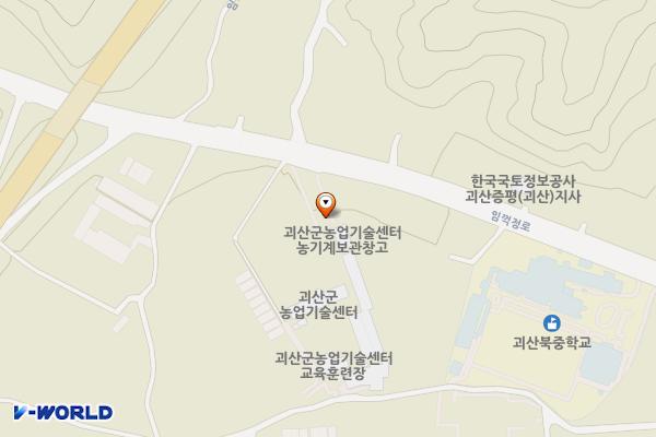 괴산군농업기술센터 위치 지도 — 충청북도 괴산군 괴산읍 임꺽정로 169