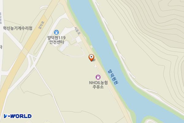 서홍천농협 경제종합센터 주차장 위치 지도 — 강원특별자치도 홍천군 남면 양덕원리 62-1