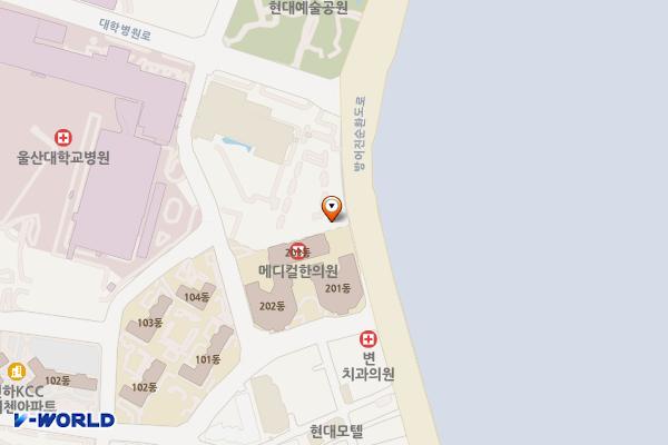 라한호텔울산 위치 지도 — 울산광역시 동구 방어진순환도로 875