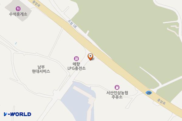 서산 인삼농협 주차장 위치 지도 — 충청남도 서산시 남부순환로 11