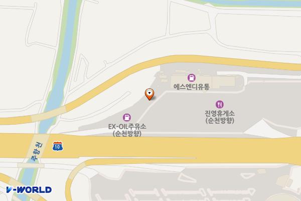 진영(순천) 휴게소 위치 지도 — 경상남도 김해시 진영읍 하계로96번길 68