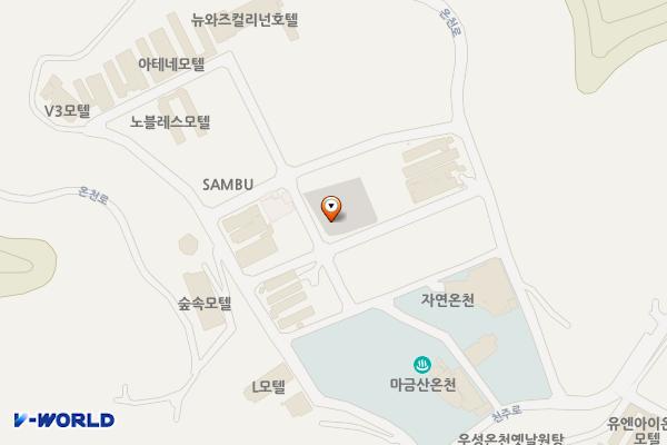 마금산온천 제2공구공영주차장 위치 지도 — 경상남도 창원시 의창구 북면 천주로1173번길 30