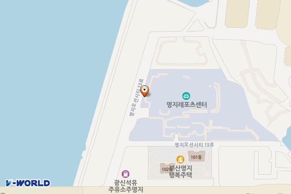 부산환경공단 명지사업소 위치 지도 — 부산광역시 강서구 명지오션시티13로 12-11