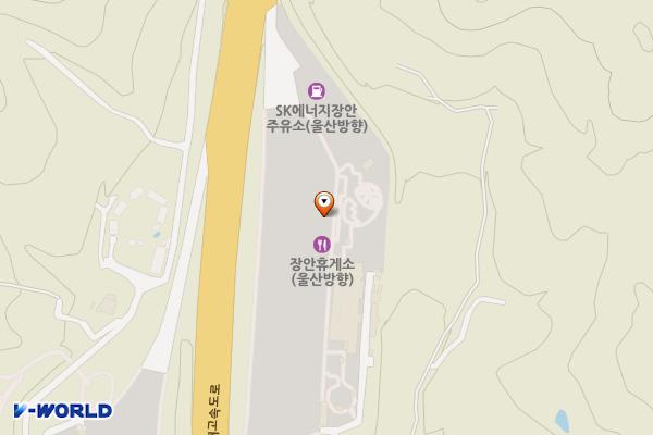 장안(울산) 휴게소 위치 지도 — 부산광역시 기장군 장안읍 동해고속도로 26