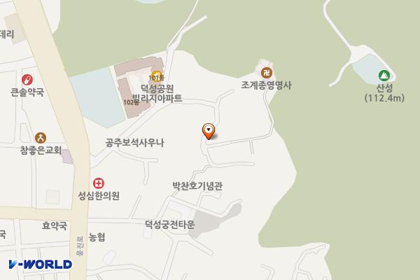 산성동 주차장(1) 위치 지도 — 충청남도 공주시 산성동 22-18