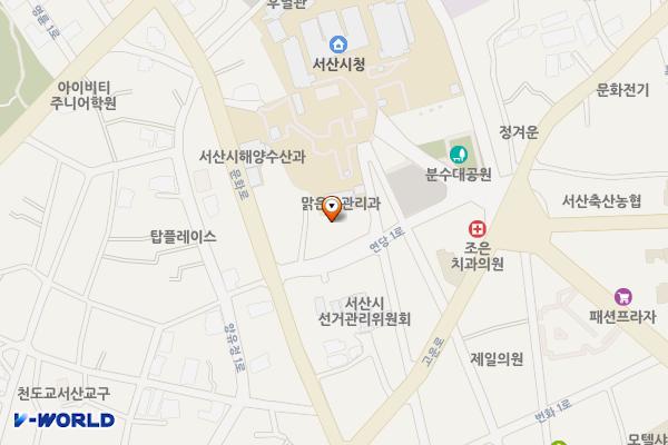 서산시청 위치 지도 — 충청남도 서산시 읍내동 472-5