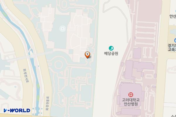 안산문화예술의전당 위치 지도 — 경기도 안산시 단원구 화랑로 312