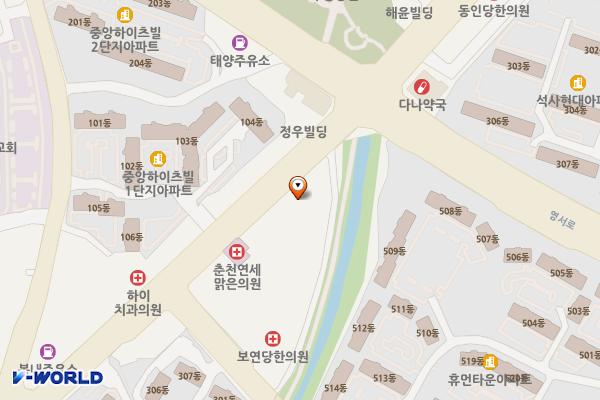 하나로마트 퇴계점 위치 지도 — 강원특별자치도 춘천시 지석로 11