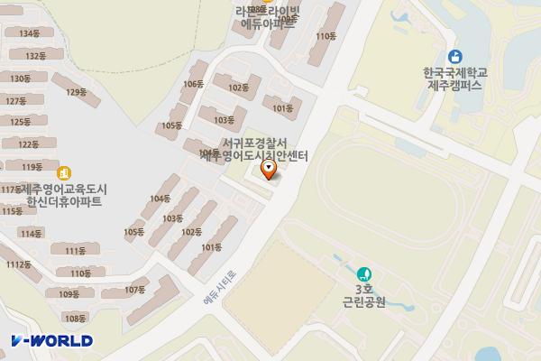 제주영어교육도시 위치 지도 — 제주특별자치도 서귀포시 대정읍 보성리 2410