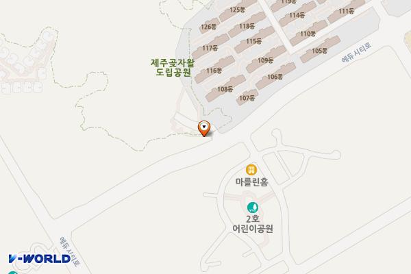 제주 곶자왈 도립공원입구 위치 지도 — 제주특별자치도 서귀포시 대정읍 에듀시티로 178