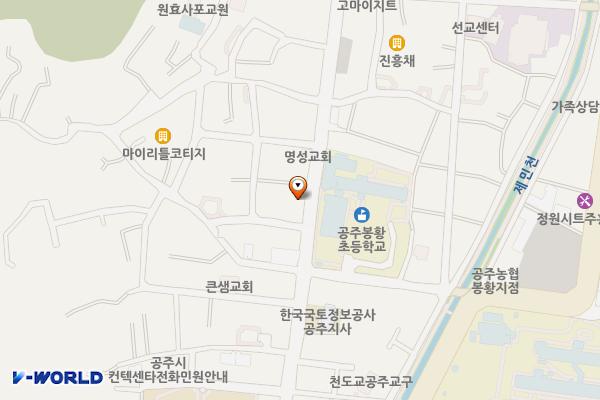 봉황동 쌈지주차장(3) 위치 지도 — 충청남도 공주시 봉황동 200-3