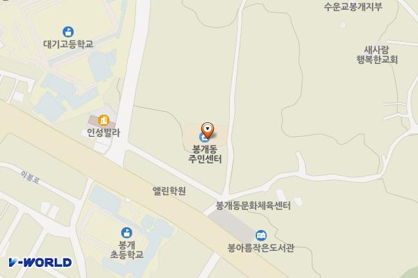 봉개동 주민센터 위치 지도 — 제주특별자치도 제주시 봉개북1길 15