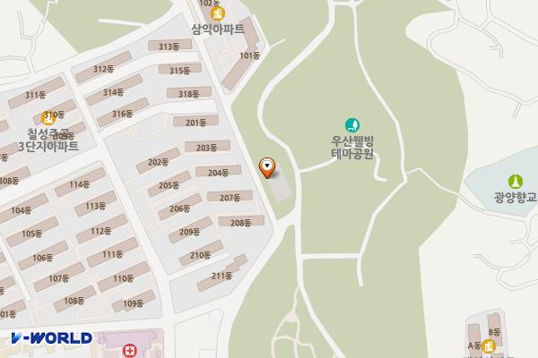 우산공원 주차장 위치 지도 — 전남광주통합특별시 광양시 광양읍 구산리 161-1