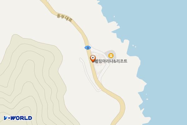 물미해안전망대 위치 지도 — 경상남도 남해군 삼동면 물건리 산271-7