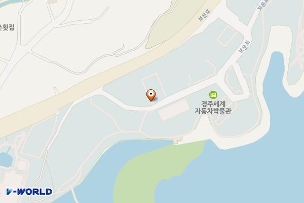 물너울공원 주차장 위치 지도 — 경상북도 경주시 북군동 57-38