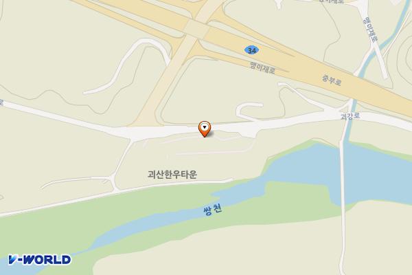 괴산한우타운 위치 지도 — 충청북도 괴산군 칠성면 갈읍리 산55-9
