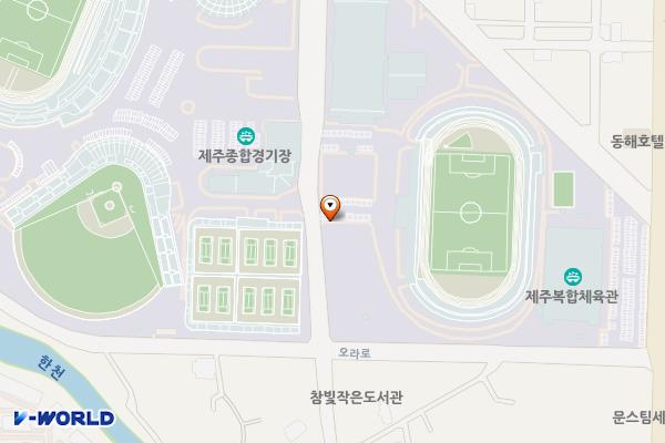 제주종합경기장2 위치 지도 — 제주특별자치도 제주시 서광로2길 24