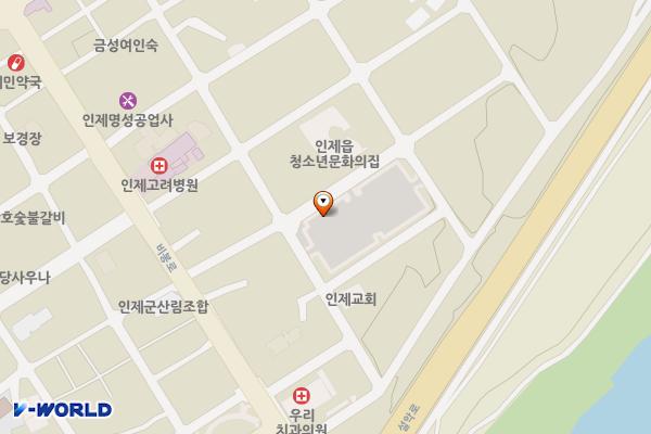 인제읍 제5 공영주차장 위치 지도 — 강원특별자치도 인제군 인제읍 상동리 80-9