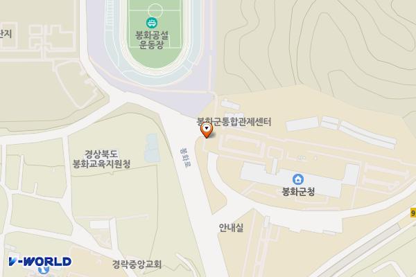 봉화군청 위치 지도 — 경상북도 봉화군 봉화로 1111
