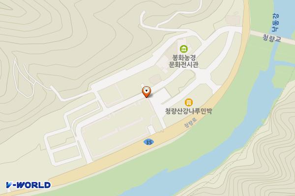 청량산공용주차장 위치 지도 — 경상북도 봉화군 청량로 227