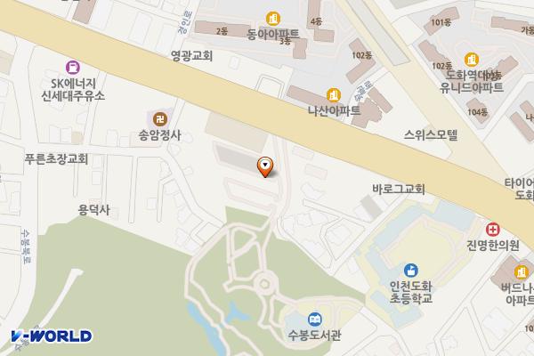 도화1동 제4노외주차장 위치 지도 — 인천광역시 미추홀구 도화동 597-122