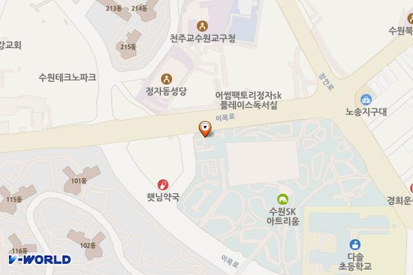 수원SK아트리움 위치 지도 — 경기도 수원시 장안구 이목로 24-25