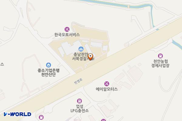 천안서북경찰서 위치 지도 — 충청남도 천안시 서북구 번영로 705
