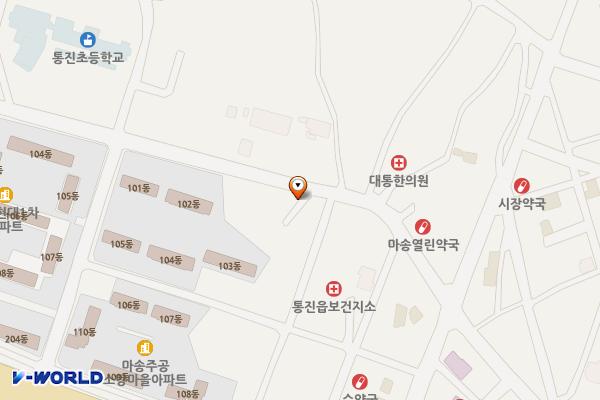 한국농어촌공사 김포지사 서부지소 위치 지도 — 경기도 김포시 통진읍 마송리 111-17