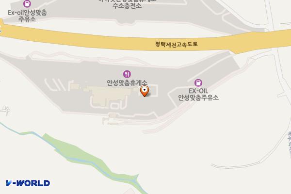 안성맞춤(제천)휴게소 위치 지도 — 경기도 안성시 서운면 평택제천고속도로 40