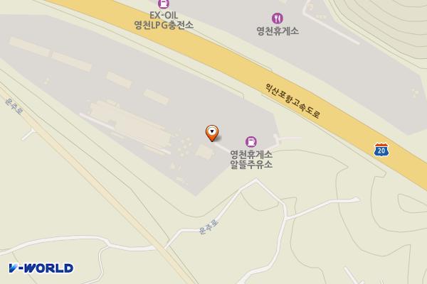 영천(포항)휴게소 위치 지도 — 경상북도 영천시 임고면 금대리 1007-6