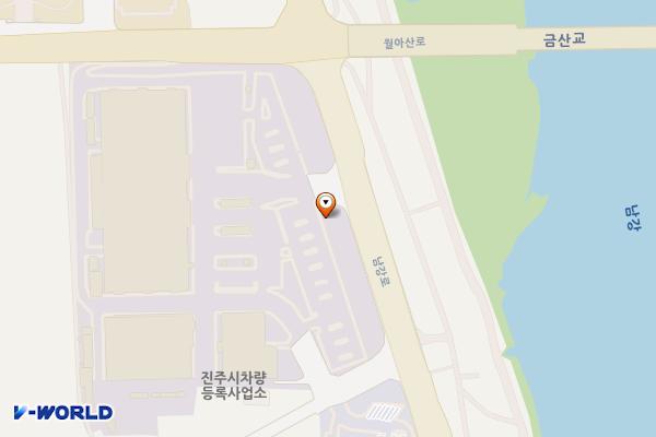 진주시 농산물도매시장 위치 지도 — 경상남도 진주시 초전동 260-4