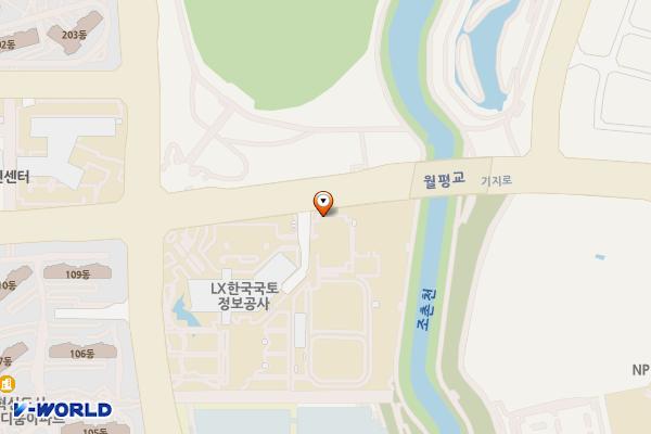 한국국토정보 본사 위치 지도 — 전북특별자치도 전주시 덕진구 기지로 120